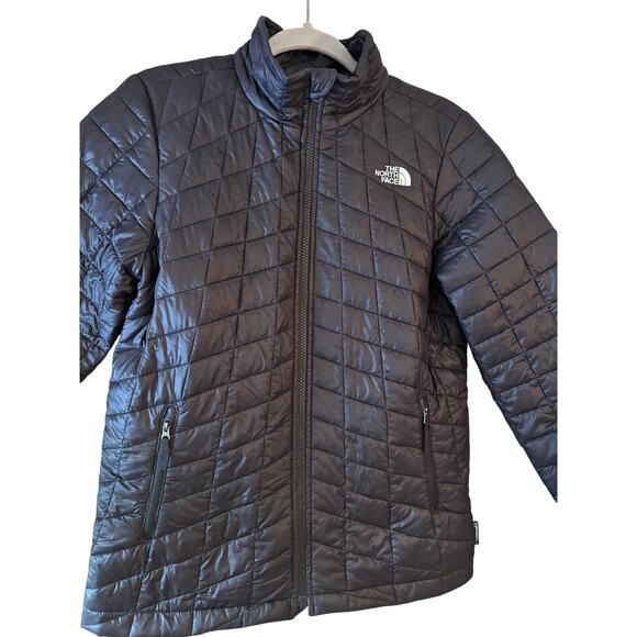 Youth Junior North Face Puffer Jacket Large 14/16 Black Thermoball - Picture 2 of 13